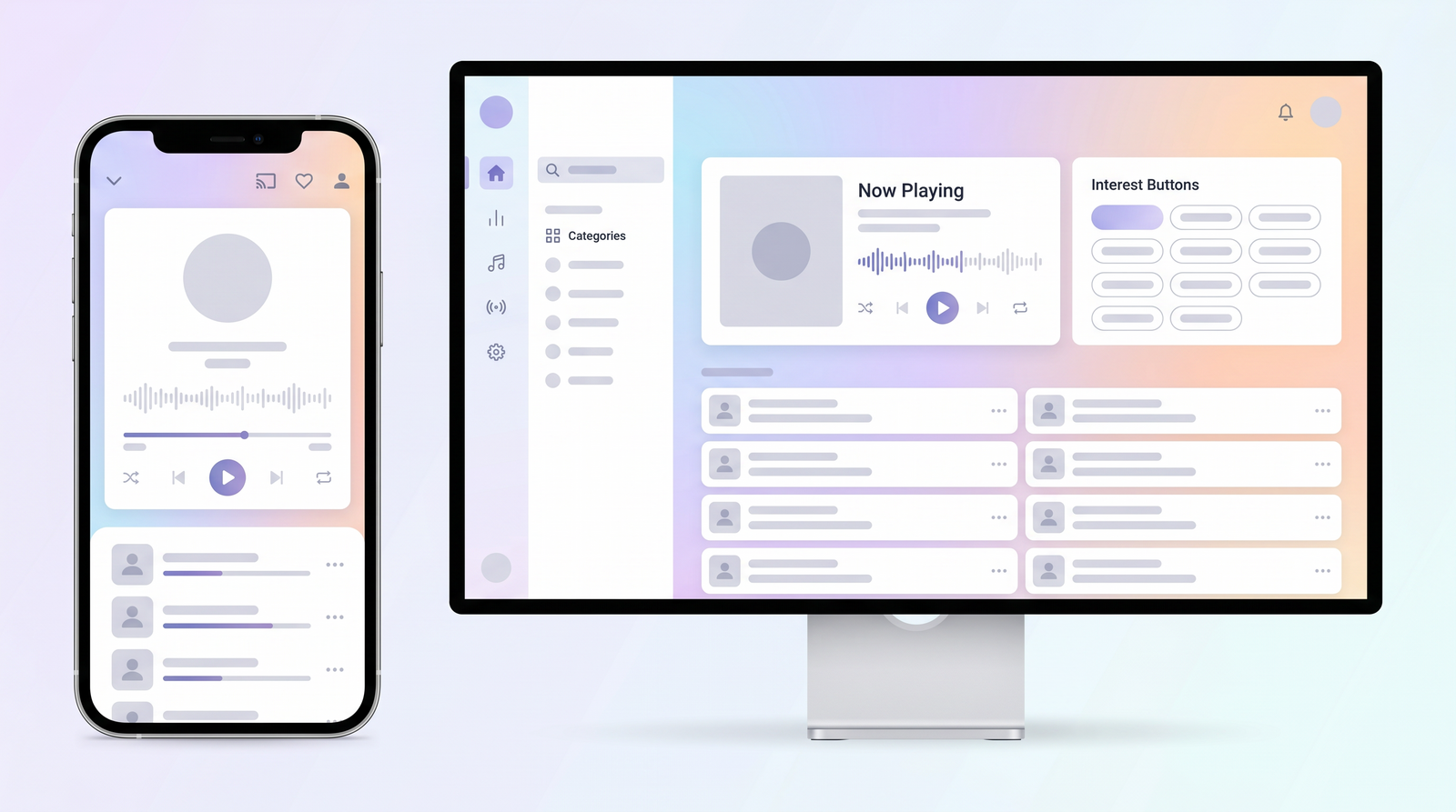 Podcastle across devices